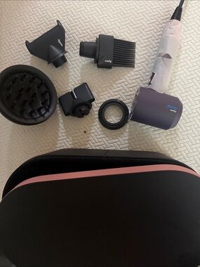 Dyson Black and Pink Hair Styling Attachments Set